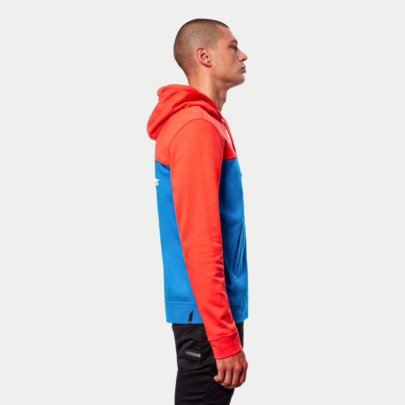 Alpinestars H Block Hoodie pulóver fluo piros-világos kék