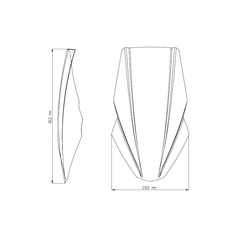 Windshield PUIG NEW. GEN TOURING dark smoke