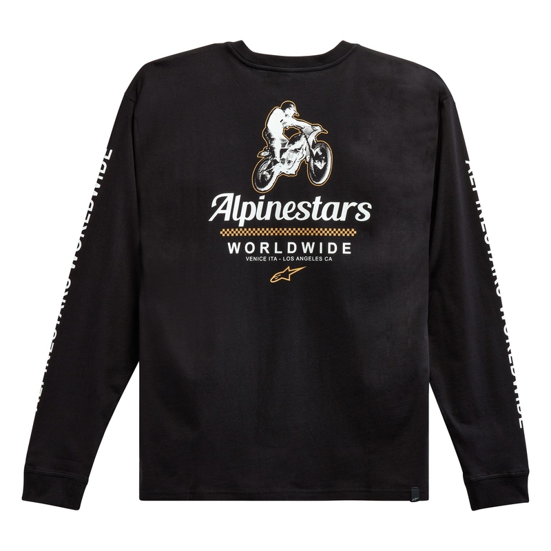 Alpinestars Authenticated Tee póló fekete-fehér
