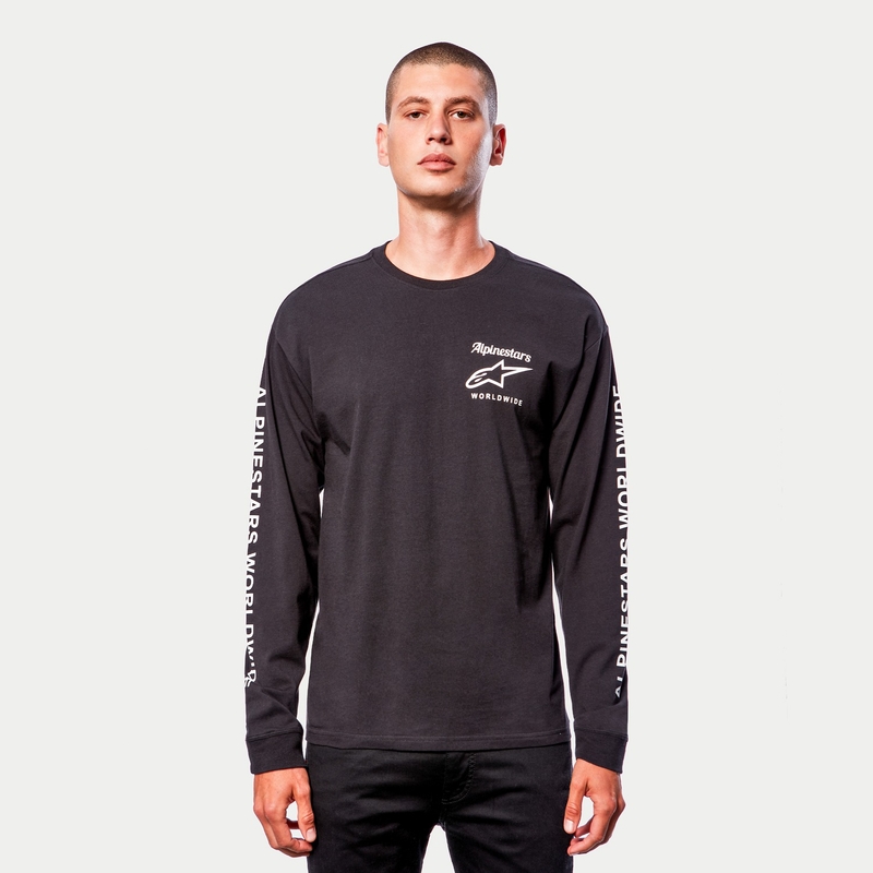 Alpinestars Authenticated Tee póló fekete-fehér