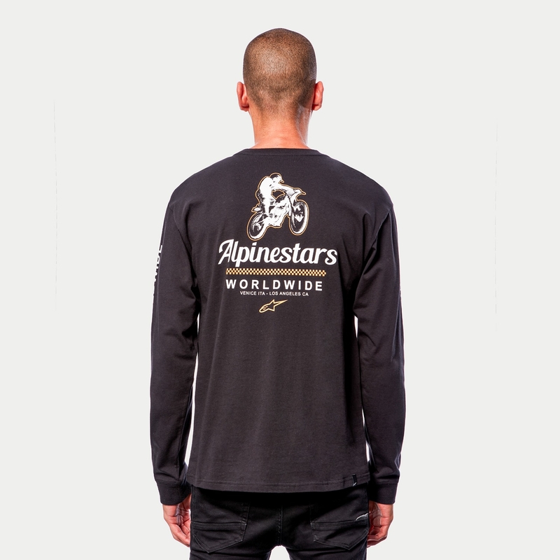 Alpinestars Authenticated Tee póló fekete-fehér
