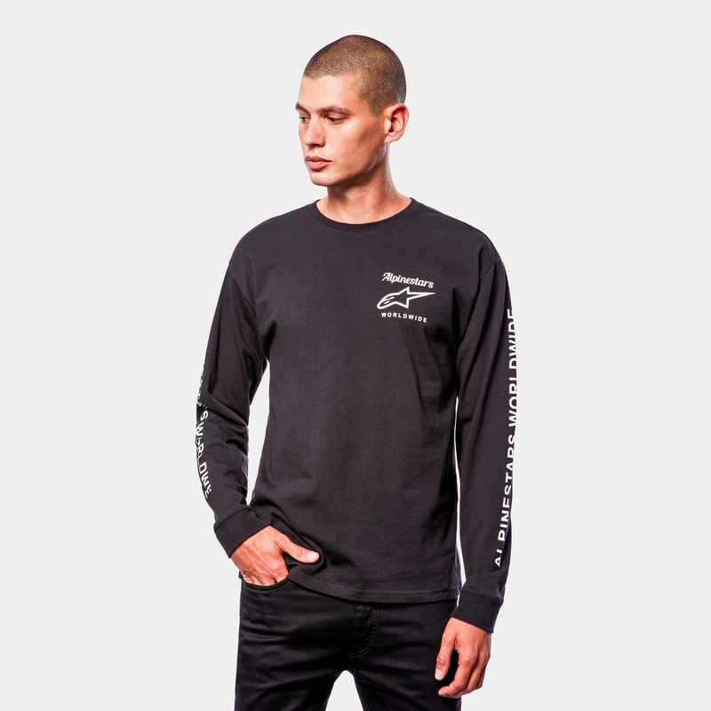 Alpinestars Authenticated Tee póló fekete-fehér