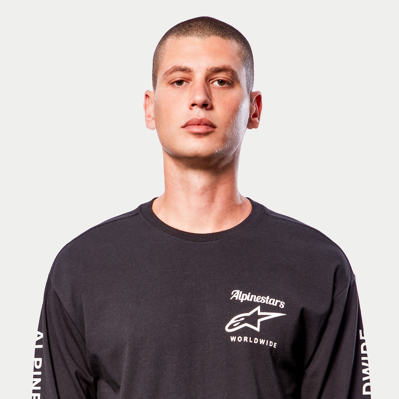 Alpinestars Authenticated Tee póló fekete-fehér