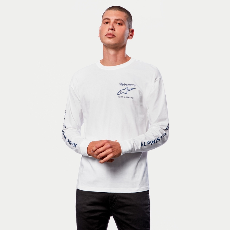 Alpinestars Authenticated Tee póló fehér-fekete