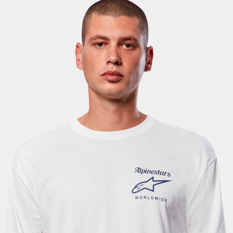 Alpinestars Authenticated Tee póló fehér-fekete
