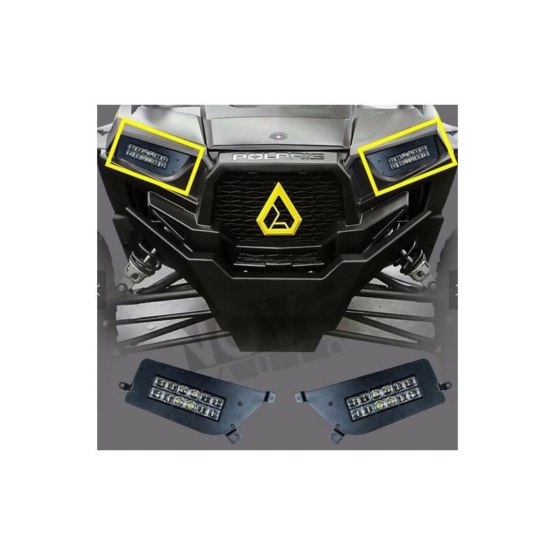 SHARK LED FÉNYSZÓRÓK POLARIS ATV-HEZ, UTV-HEZ HÁTTÉRVILÁGÍTÁSSAL, 2KS