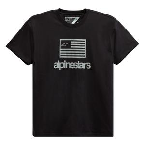 Alpinestars Flag Tee rövidujjú trikó fekete-fehér