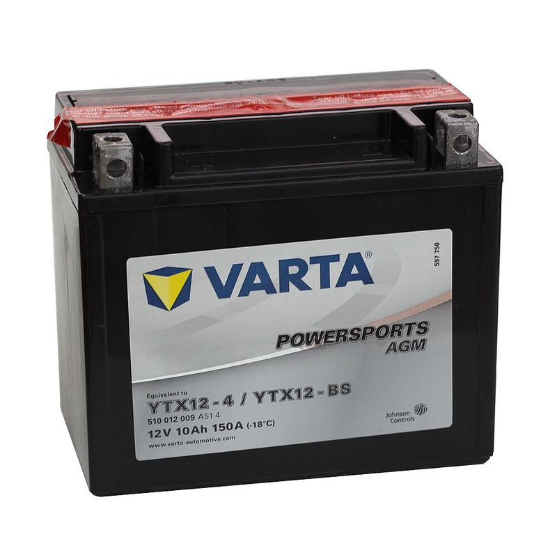 VARTA 12V/10AH-MOTO LF karbantartásmentes akkumulátor (YTX12-4/YTX12-BS)
