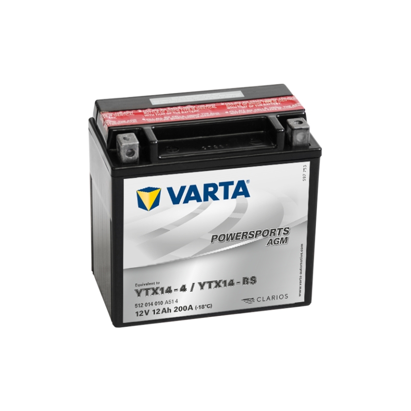 VARTA YTX14-4/YTX14-BS 12V/12Ah karbantartásmentes akkumulátor