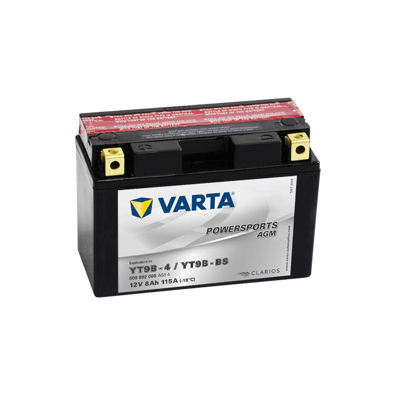 VARTA YT9B-4/YT9B-BS 12V/8Ah karbantartásmentes akkumulátor