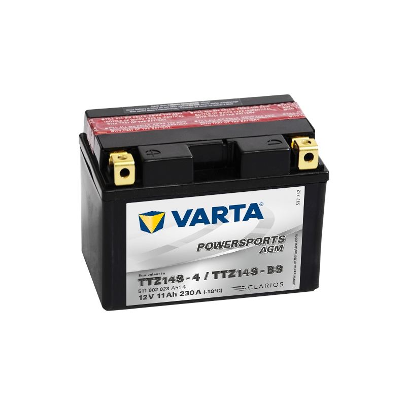 VARTA TTZ14S-4/TTZ14S-BS 12V/11Ah karbantartásmentes akkumulátor