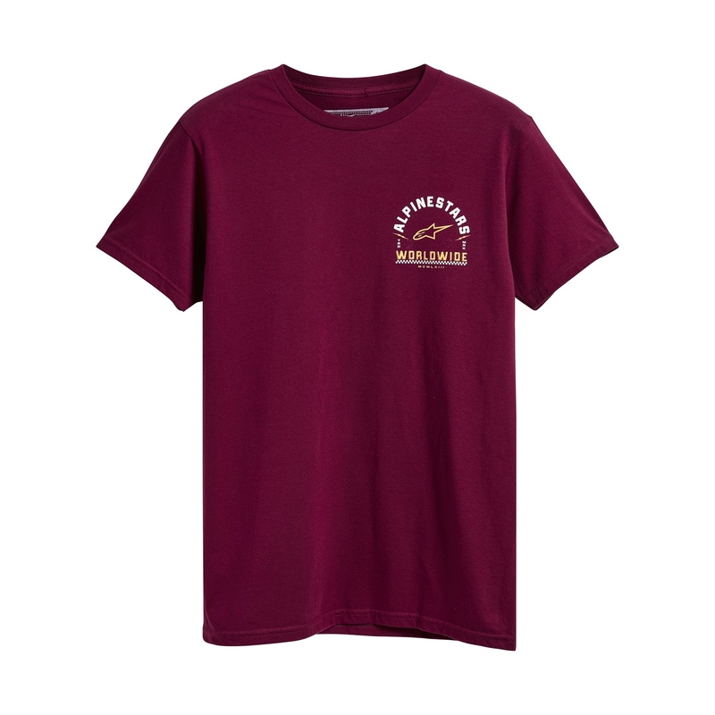 Alpinestars Weelee Tee póló - bordó kiárusítás