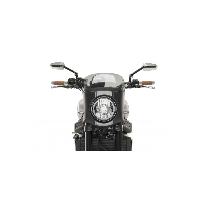Windshield PUIG SEMI-FAIRING matt black smoke részére TRIUMPH Bonneville Speedmaster 1200 2018-2024