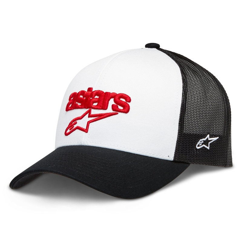 Alpinestars Pedigree siltes sapka fehér-fekete-piros