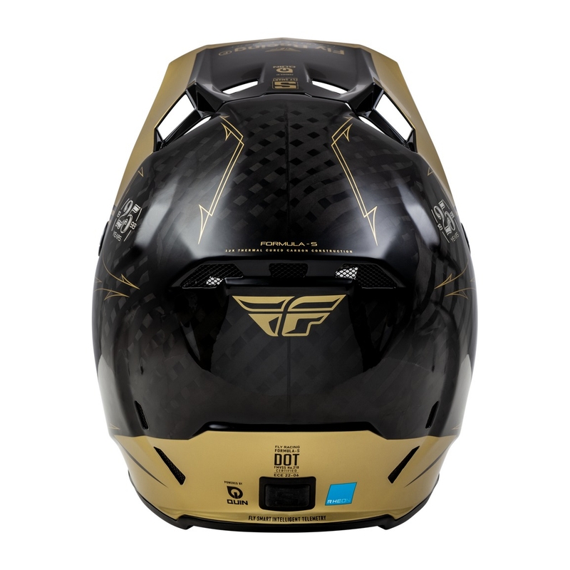 FLY Racing Formula S Carbon motokrossz bukósisak fekete-arany