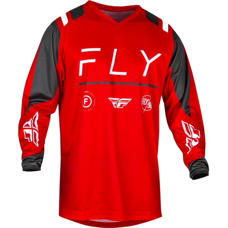 FLY Racing F-16 Artic 2024 motokrossz mez piros-szürke-fehér
