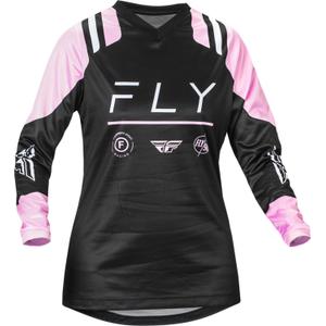 FLY Racing F-16 2024 női motokrossz mez fekete-rózsaszín