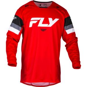 FLY Racing Kinetic Prix 2024 motocross mez piros-szürke-fehér