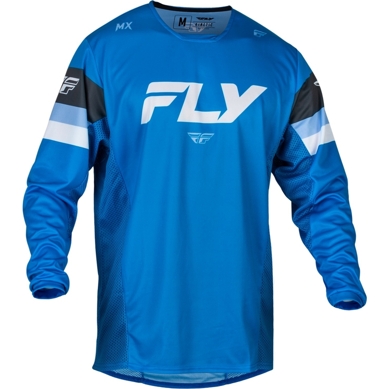 FLY Racing Kinetic Prix motocross mez kék-szürke-fehér kiárusítás