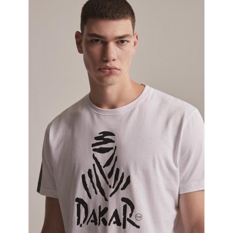 DAKAR DKR Logo 123 póló fehér kiárusítás