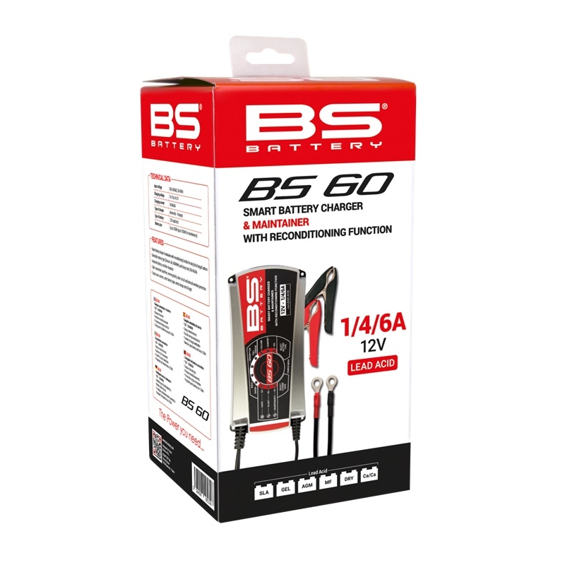 Akkumulátor töltő BS-BATTERY PRO SMART 12V 1/4/6A