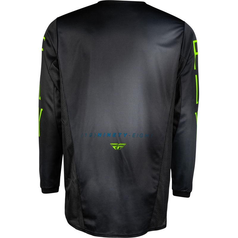 FLY Racing Prodigy gyerek motocross mez fekete-fluo zöld-kék