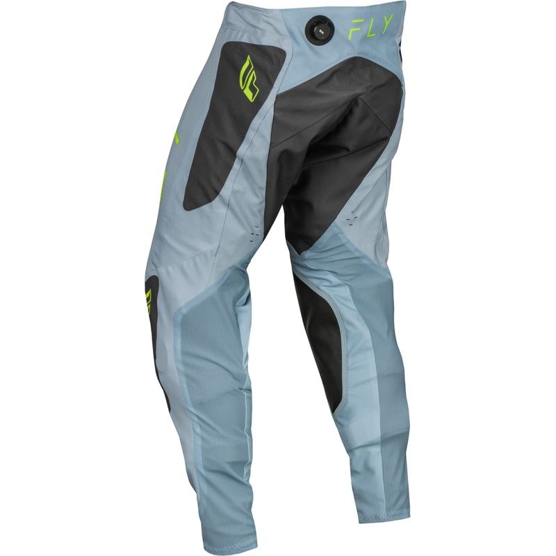 FLY Racing Evolution DST 2024 motocross nadrág szürke-fekete-fluo zöld kiárusítás