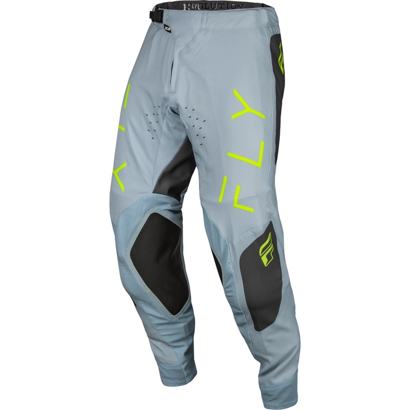 FLY Racing Evolution DST 2024 motocross nadrág szürke-fekete-fluo zöld kiárusítás