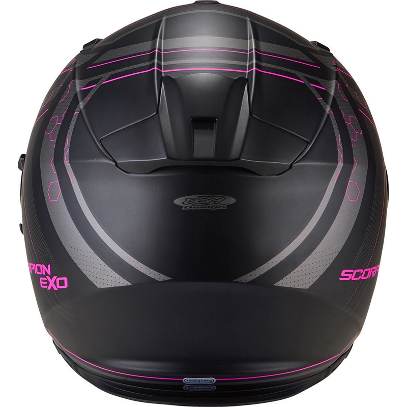 Beépített motoros sisak Scorpion EXO-510 Air Sync fekete matt-rózsaszín