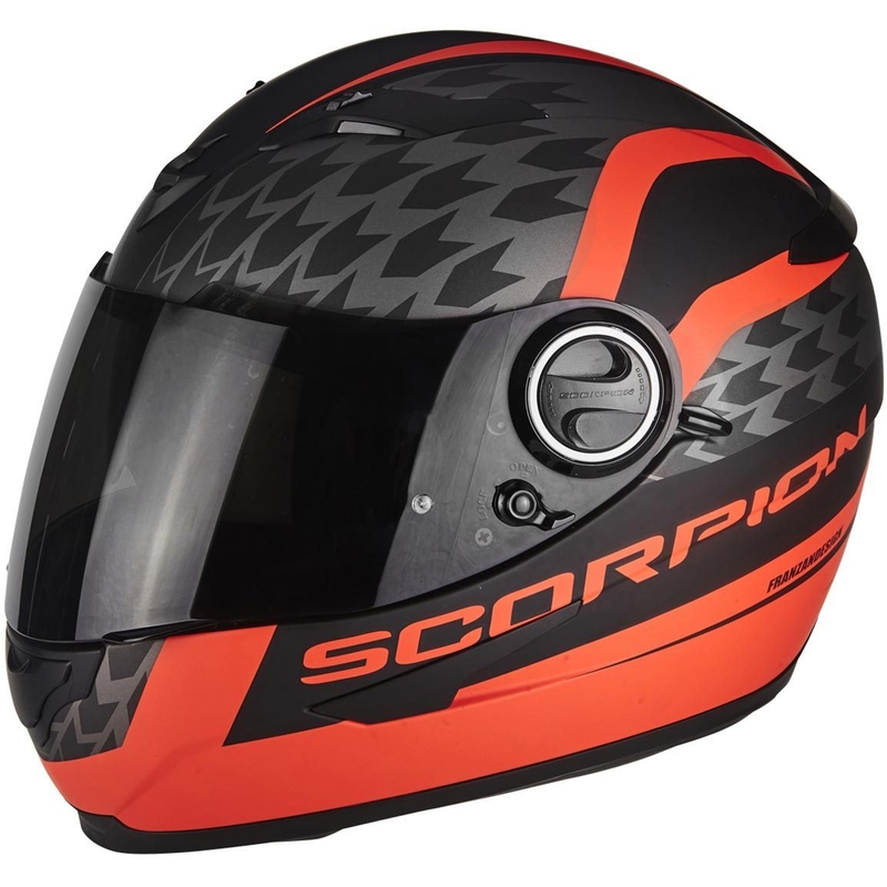 Integrált sisak Scorpion EXO-490 Genesi fekete matt-fluo piros eladó kiárusítás