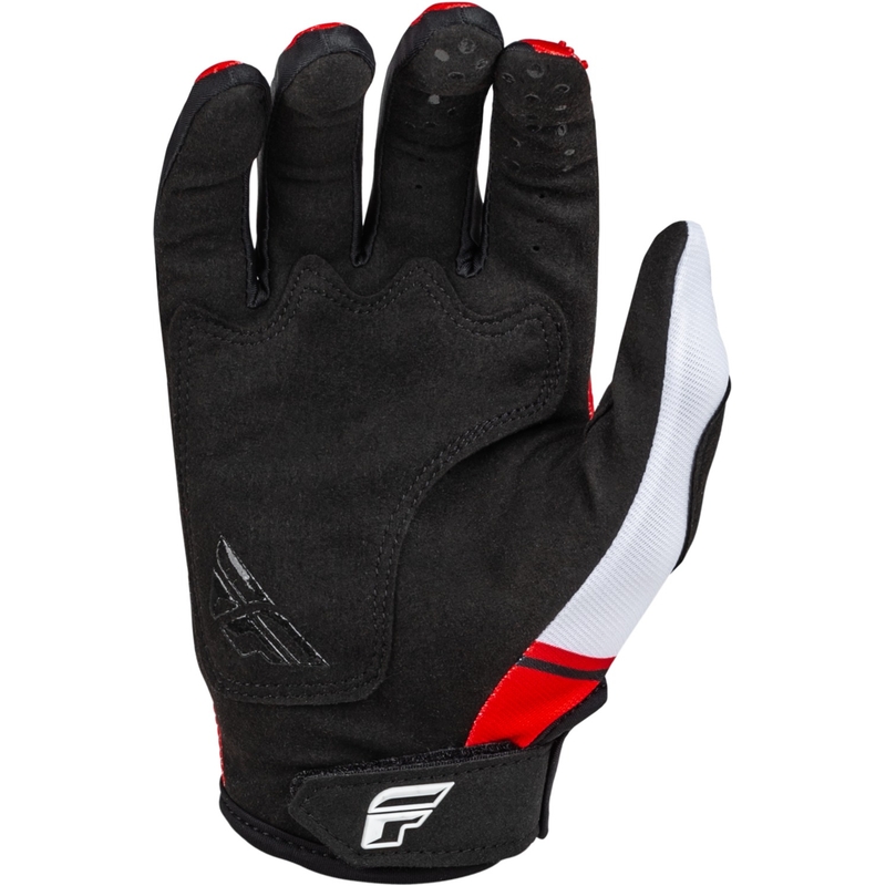 FLY Racing Kinetix Prix 2024 motokrossz kesztyű piros-szürke-fehér