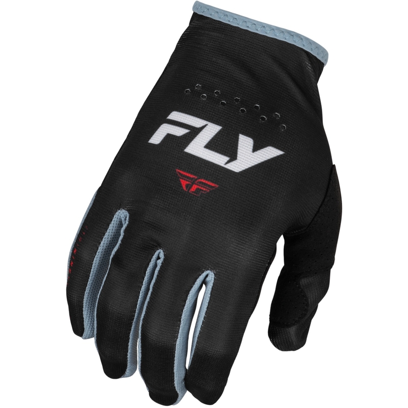 FLY Racing Lite 2024 motokrossz kesztyű fekete-fehér-piros
