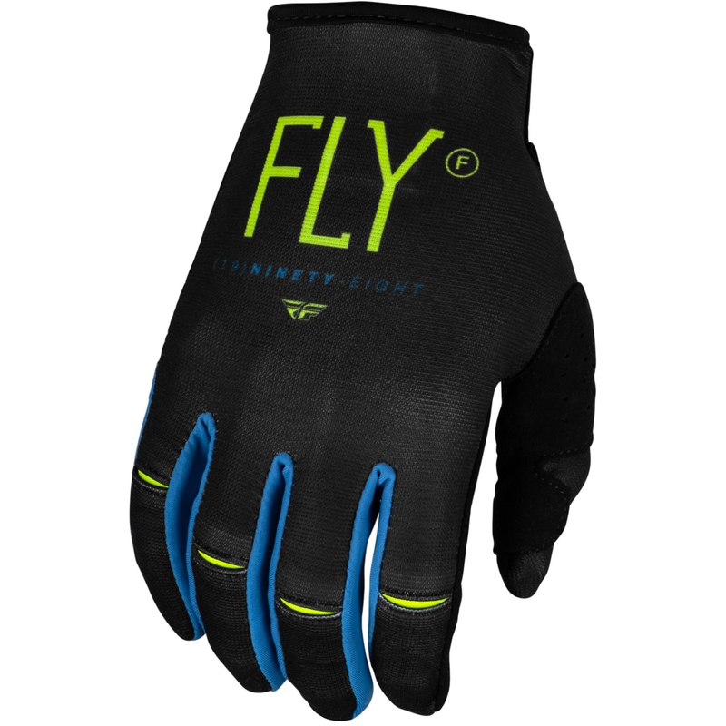 FLY Racing Kinetic Prodigy 2024 gyerek motokrossz kesztyű szürke-fluo zöld-kék