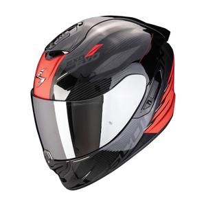 Beépített motoros sisak Scorpion EXO-1400 EVO II AIR LUMA fekete-piros