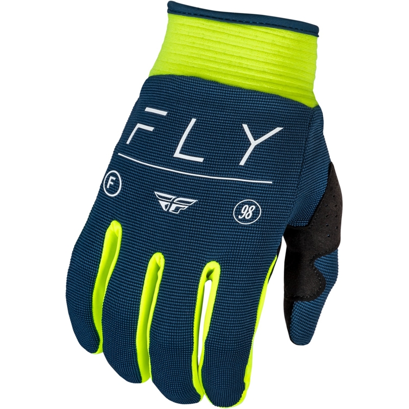 FLY Racing F-16 2024 motokrossz kesztyű kék-fluo sárga-fehér