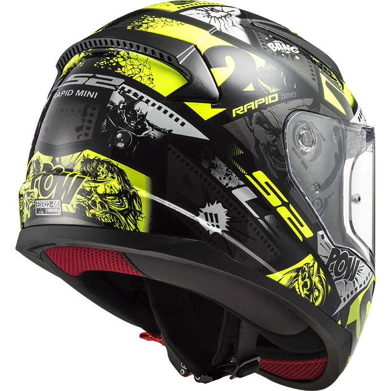LS2 FF353 Rapid Vignette gyerek zárt bukósisak fekete-sárga