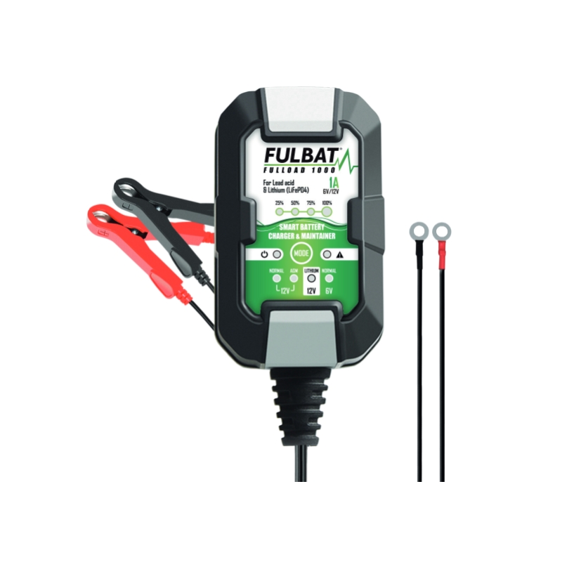 Akkumulátor töltő FULBAT FULLOAD 1000 6/12V 1A (10 pcs) (suitable also for Lithium)