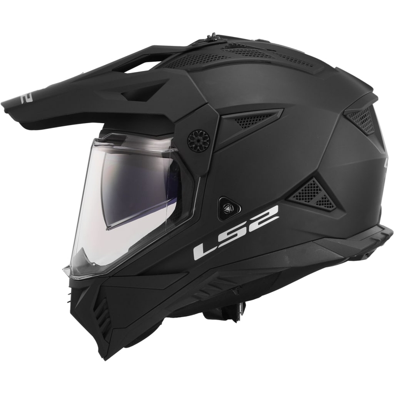 LS2 MX702 PIONEER II enduro motoros bukósisak matt fekete