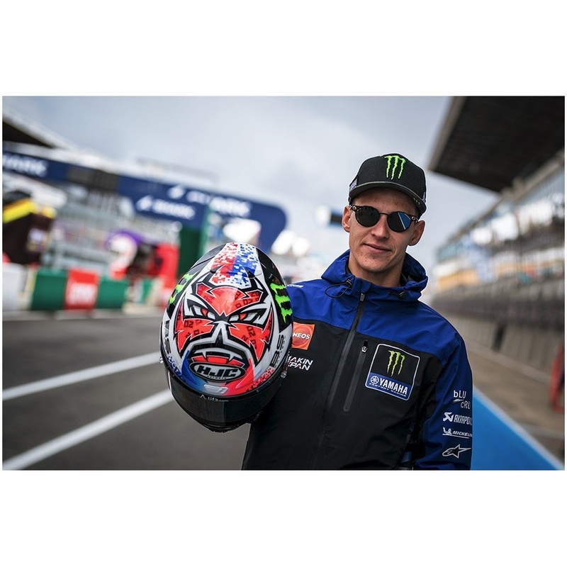 HJC RPHA 1 Quartararo Le Mans Sp MC21 zárt bukósisak fekete-fehér-piros