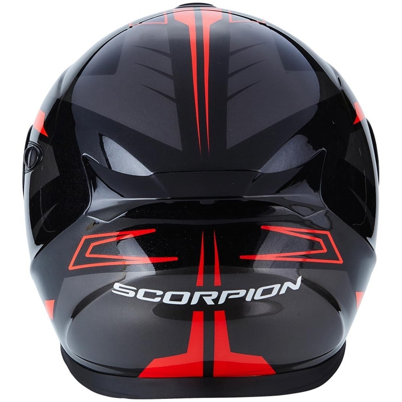 Motoros sisak flip Scorpion EXO-920 Shuttle fekete-ezüst-piros akció kiárusítás