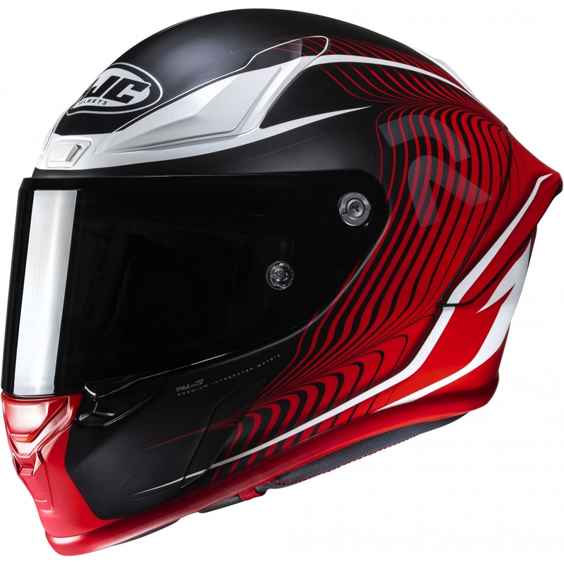 HJC RPHA 1 Lovis MC1SF zárt motoros bukósisak piros-fekete-fehér kiárusítás