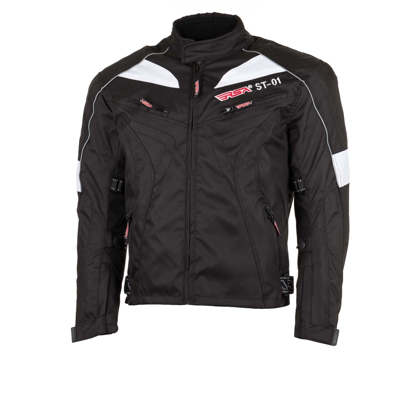 Motoros kabát RSA ST-01 fekete-fehér-kiárusítás