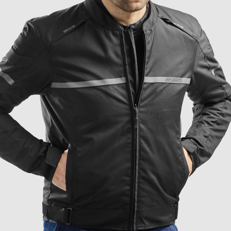 Ozone Rider motoros kabát fekete