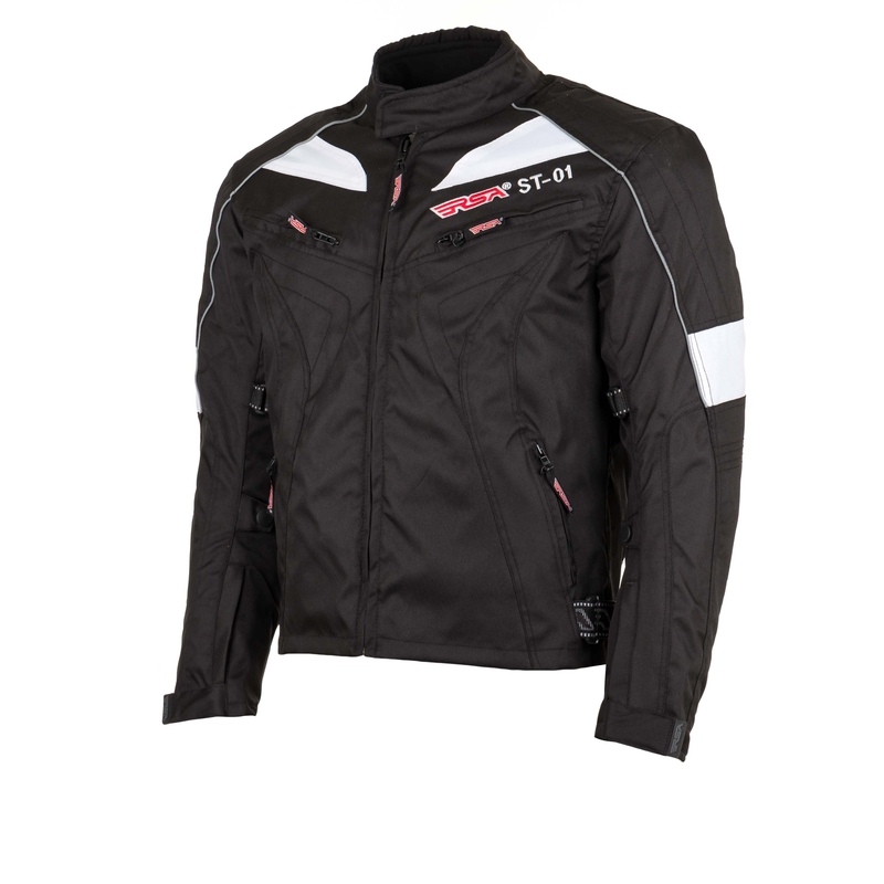 Motoros kabát RSA ST-01 fekete-fehér-kiárusítás