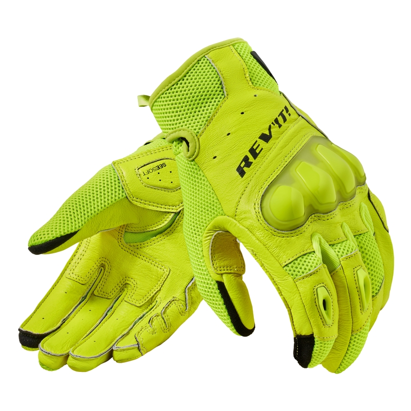 Revit Ritmo motoros kesztyű fluo sárga
