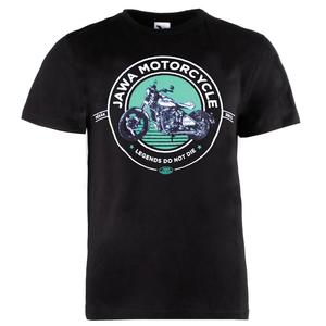 JAWA Motorkerékpár póló fekete-zöld