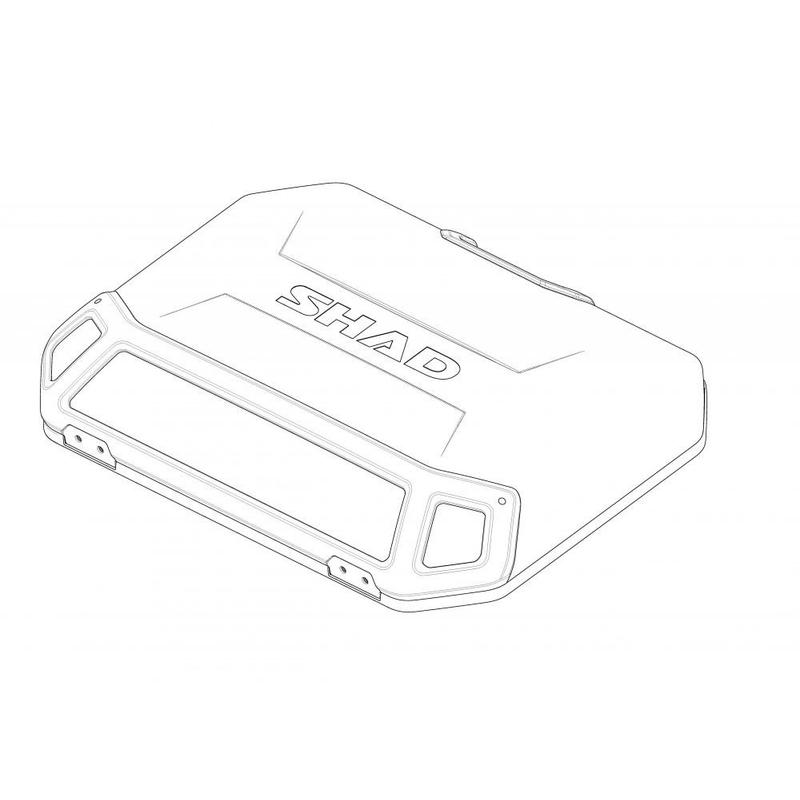 Aluminium cover SHAD (for TERRA cases) fekete