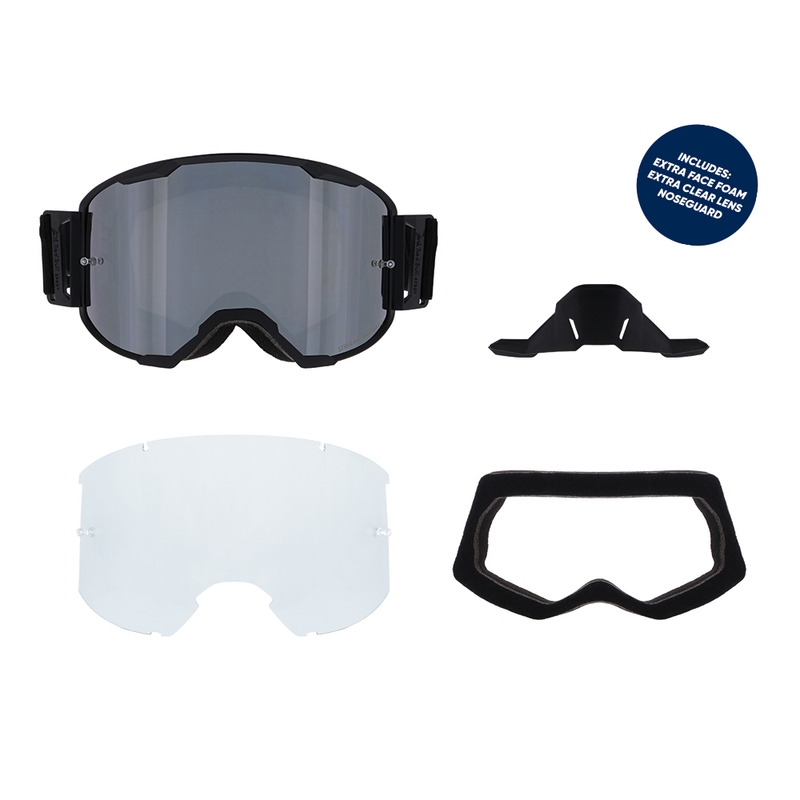 Red Bull Spect STRIVE S motokrossz szemüveg fekete (füstös plexi)