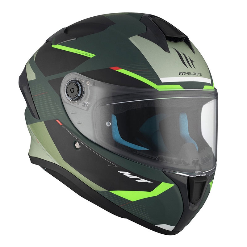 MT TARGO S KAY B2 integrált bukósisak matt fekete-zöld