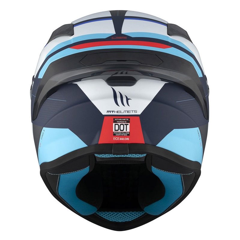 MT TARGO S KAY B2 integrált bukósisak matt kék-fehér